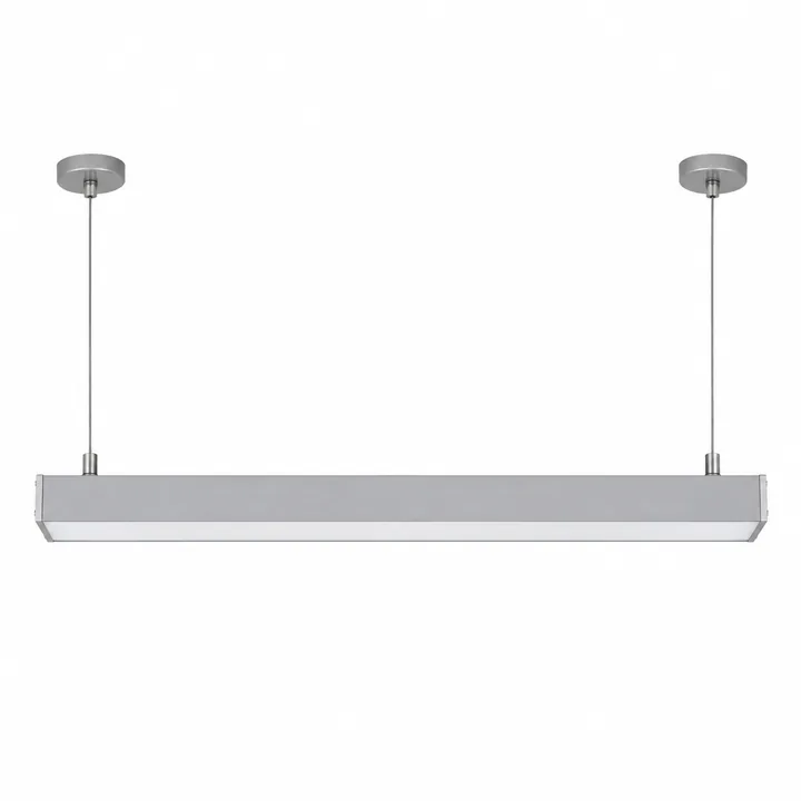 Luminaria industrial lineal suspendida